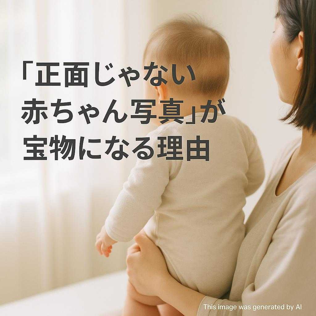 「正面じゃない赤ちゃん写真」が宝物になる理由