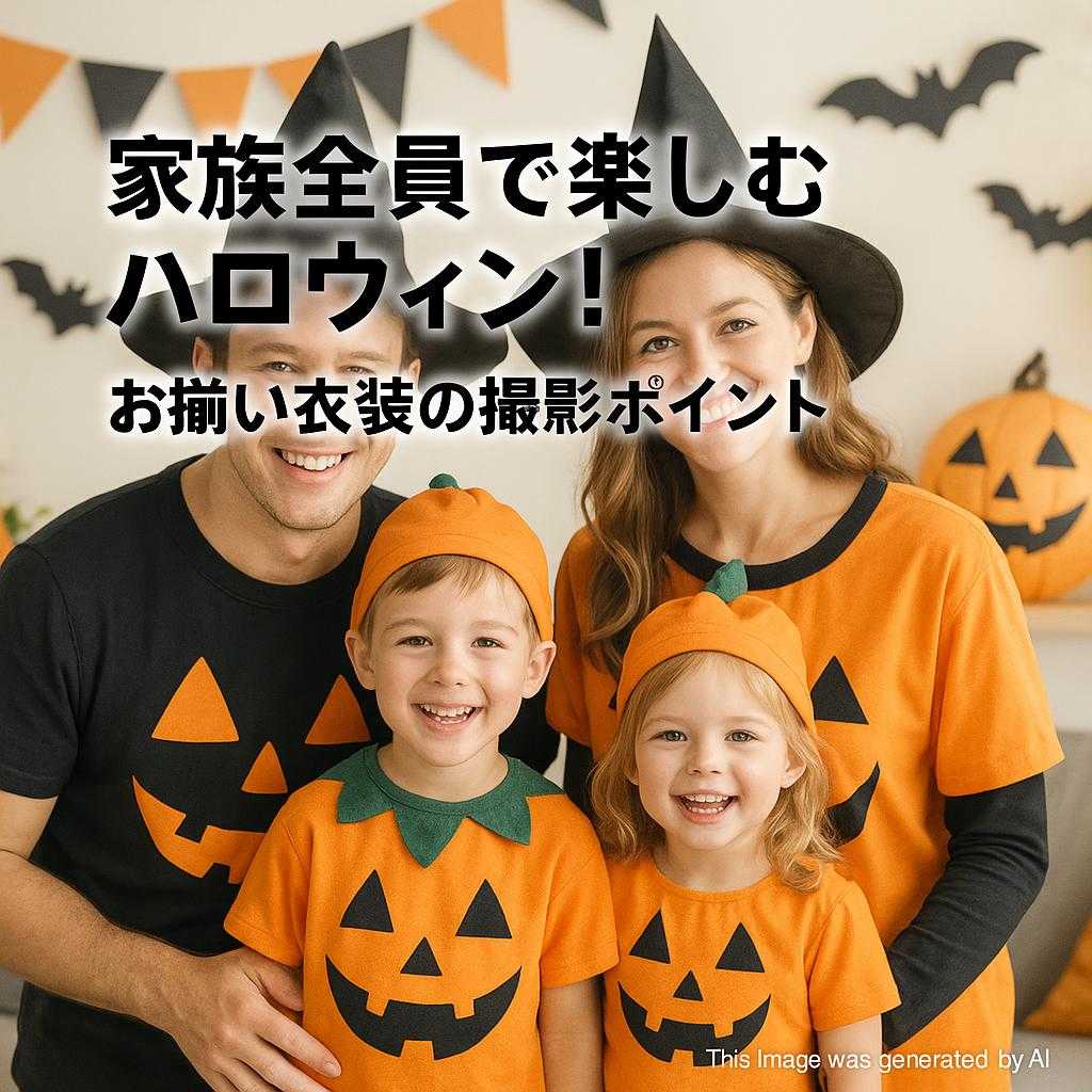 家族全員で楽しむハロウィン!お揃い衣装の撮影ポイント