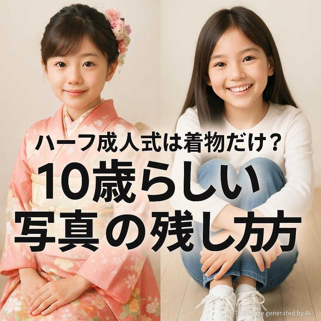 ハーフ成人式は着物だけ?10歳らしい写真の残し方