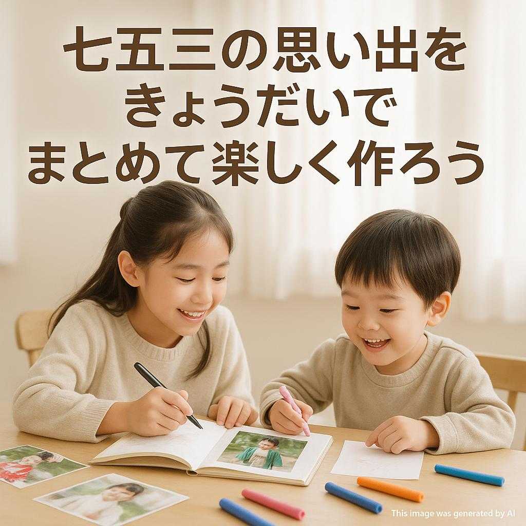 七五三の思い出をきょうだいでまとめて楽しく作ろう